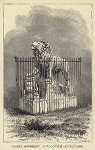 Monumento di Cribb nel cimitero di Woolwich