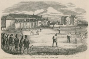 Partita di cricket al Lords Cricket Ground, St Johns Wood da English School