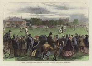 Partita di cricket tra gli United e gli All-England Elevens