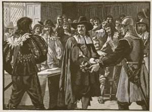 Cromwell scioglie il Lungo Parlamento, illustrazione da Cassells Illustrated History of England da English School