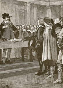 Cromwell rifiuta la Corona, illustrazione da Cassells Illustrated History of England
