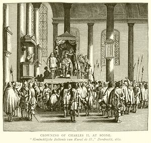 Incoronazione di Carlo II a Scone da English School