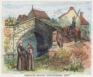 Ponte di Croyland, Lincolnshire da English School