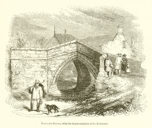 Ponte di Croyland, con la scultura sassone di Sant