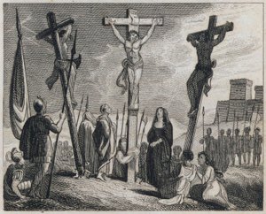 Crocifissione di Gesù Cristo (incisione) da English School