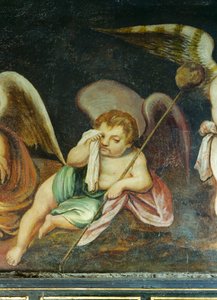 Cherubino piangente (dettaglio)