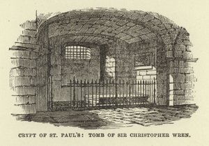 Cripta di St Paul, tomba di Sir Christopher Wren