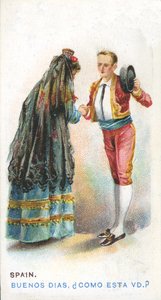 Saluto Consueto in Spagna, 1907 da English School