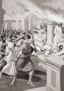 Cilone di Crotone che guida una rivolta contro i Pitagorici, c.509 a.C., da Hutchinson