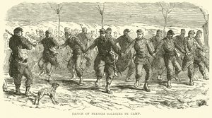 Danza dei soldati francesi nel campo, novembre 1870 da English School