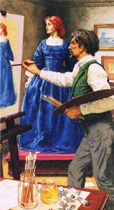 Dante Gabriel Rossetti dipinge Elizabel Siddal, che diventerà poi sua moglie