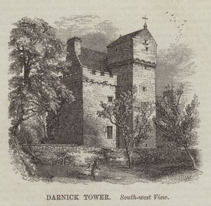 Torre di Darnick, Vista Sud-Ovest (incisione) da English School