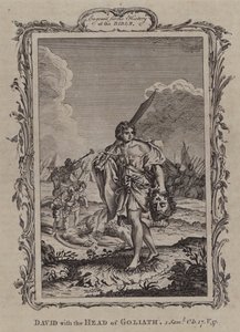 Davide con la testa di Golia (incisione)