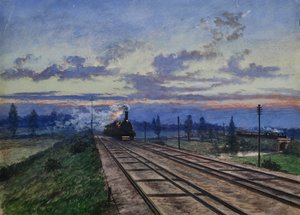 Alba vicino a Reading, 1870 da English School