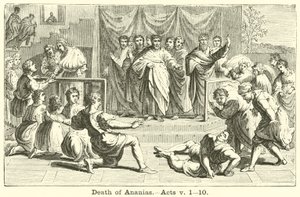 Morte di Anania, Atti, v, 1, 10 da English School
