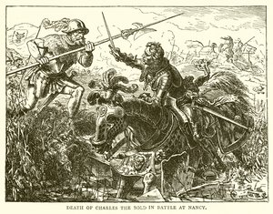 Morte di Carlo il Temerario in battaglia a Nancy