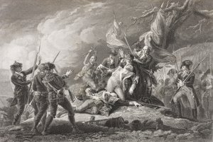 Morte del generale Montgomery alla battaglia di Quebec, 1775, da 