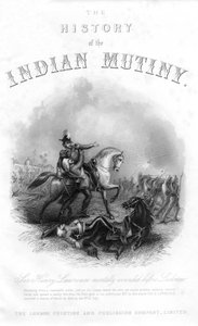Morte di Sir Henry Montgomery Lawrence, da The History of the Indian Mutiny, pubblicato nel 1858 da English School