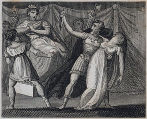 Morte di Verginia, Roma, 449 a.C. (incisione) da English School