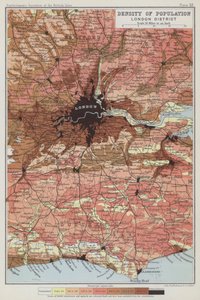 Densità della popolazione, Distretto di Londra