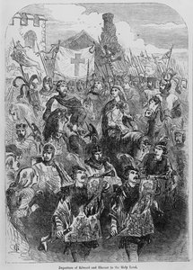 Partenza di Edoardo I ed Eleonora di Castiglia per la Terra Santa da English School