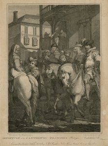 Partenza dei Pellegrini di Canterbury