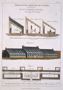 Progetto per una casa delle pesche, una serra e una pineta, 1806