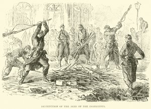 Distruzione delle armi degli insorti, aprile 1871 da English School