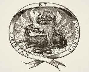 Emblema di Francesco I, 1878 da English School