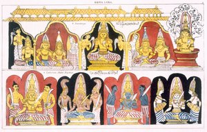 Dewa Loka, da La Storia e Dottrina del Buddhismo di Edward Upham, 1829