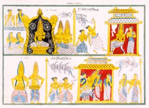 Dewa Loka, da La Storia e Dottrina del Buddhismo di Edward Upham, 1829