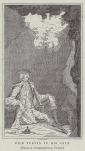Dick Turpin nella sua grotta (incisione)