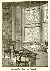 Lo studio di Dickens a Gadshill da English School