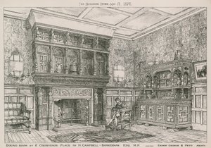 Sala da pranzo al 6 Grosvenor Place per H Campbell-Bannerman, MP da English School