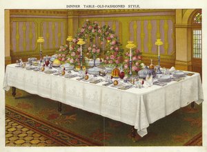 Tavola da pranzo - stile antico da English School