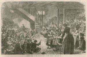 Ora di cena alla Clare Market ragged School, Natale 1869 da English School