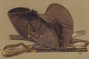 Pugnale, spada e cappello a tricorno di Lord Nelson
