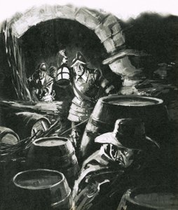 Scoperta di Guy Fawkes della Congiura delle Polveri