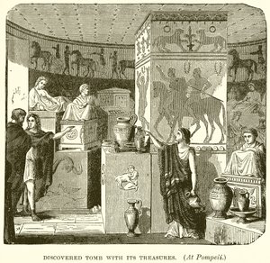 Tomba scoperta con i suoi tesori (a Pompei)