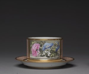 Piatto, realizzato dalla fabbrica di porcellane di Worcester, c.1810 da English School
