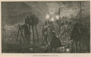 Esposizione di segnali di soccorso navale a Hyde Park, Londra da English School