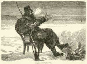 In servizio di avamposto, dicembre 1870