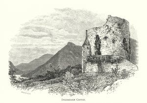 Castello di Dolbadarn (incisione) da English School