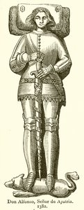 Don Alfonso, Signore di Ajufria. 1382 da English School