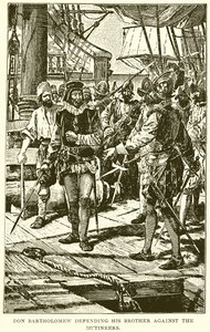 Don Bartolomeo difende suo fratello contro i ribelli da English School