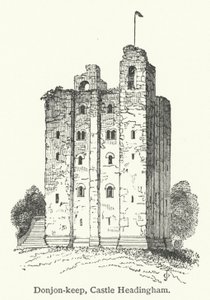 Mastio, Castello di Headingham (incisione)