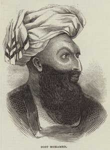 Dost Mohamed (incisione) da English School