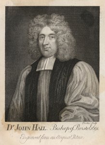 Dr John Hail, vescovo di Bristol nel 1691 da English School