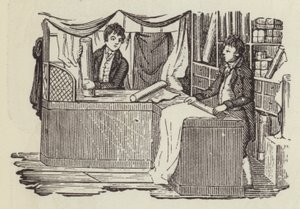 Negozio di drapperia (incisione) da English School