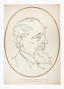 Disegno di Charles Dickens dall